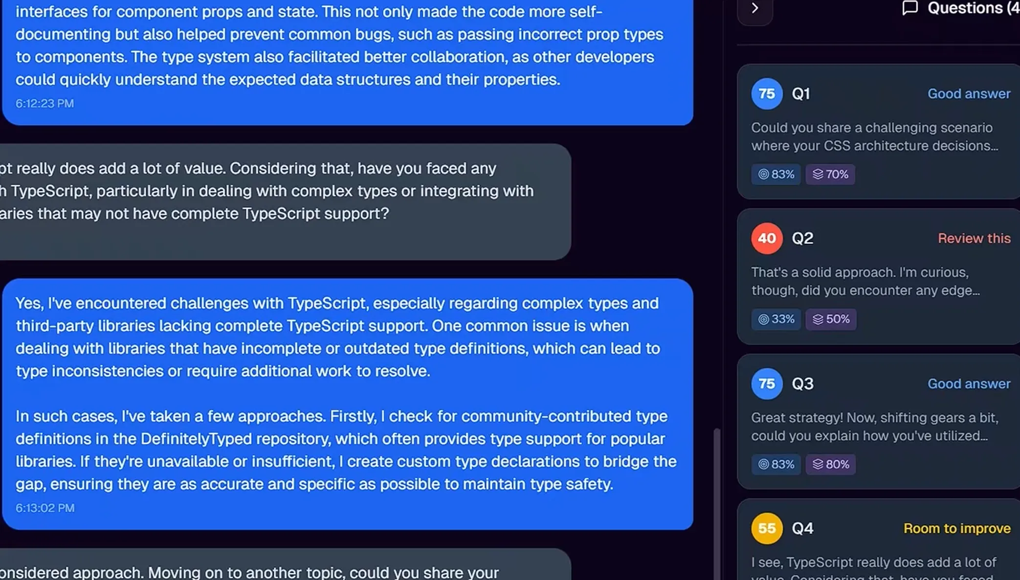 Get instant feedback